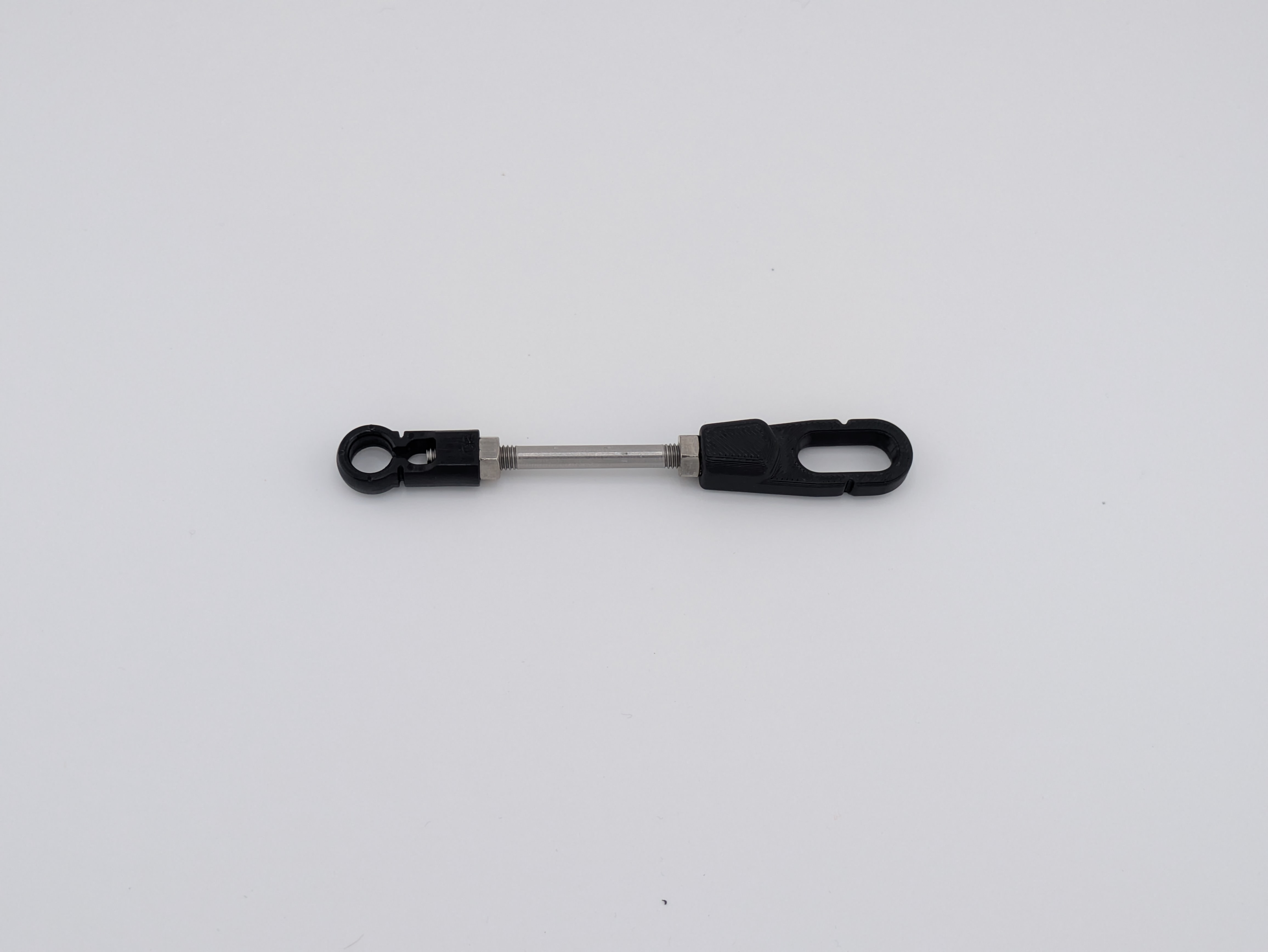 Pushrod with the OEM connector replaced by the extended loop connector