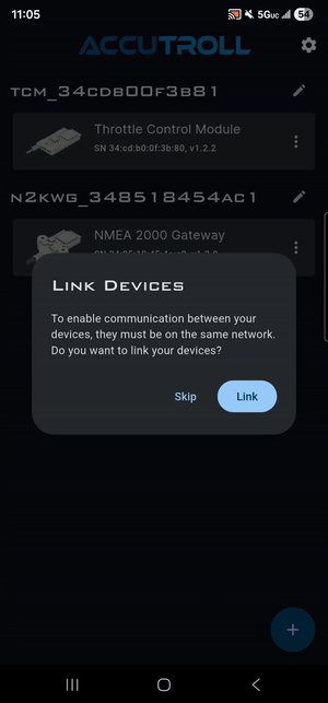 Link Devices Prompt
